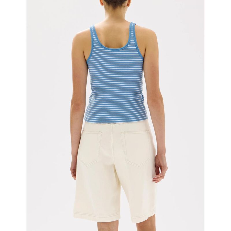 Assembly Label Drew Stripe Rib Tank Bahama/White image number 1
